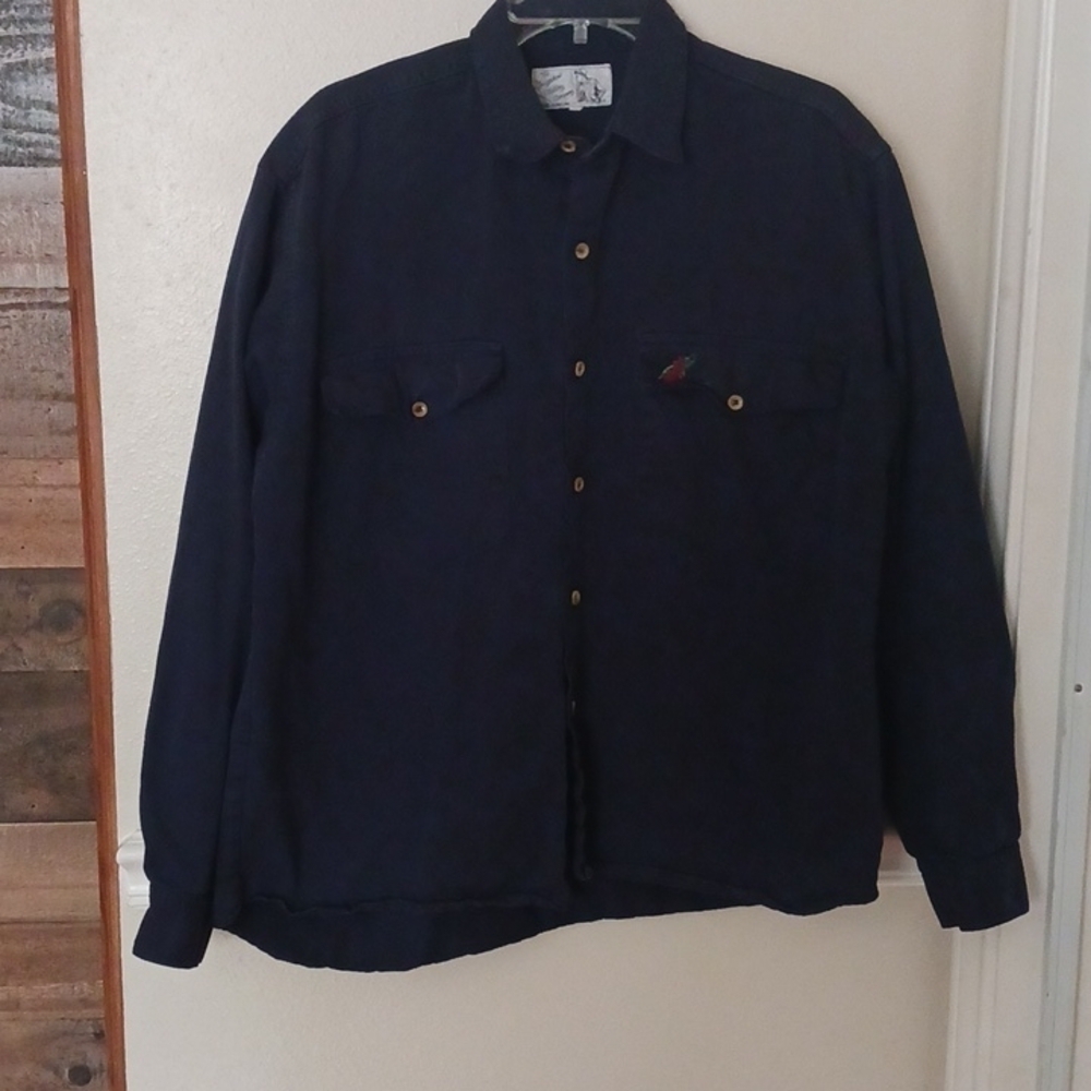 The Designdeal Company Navy Long Sleeve Button Down